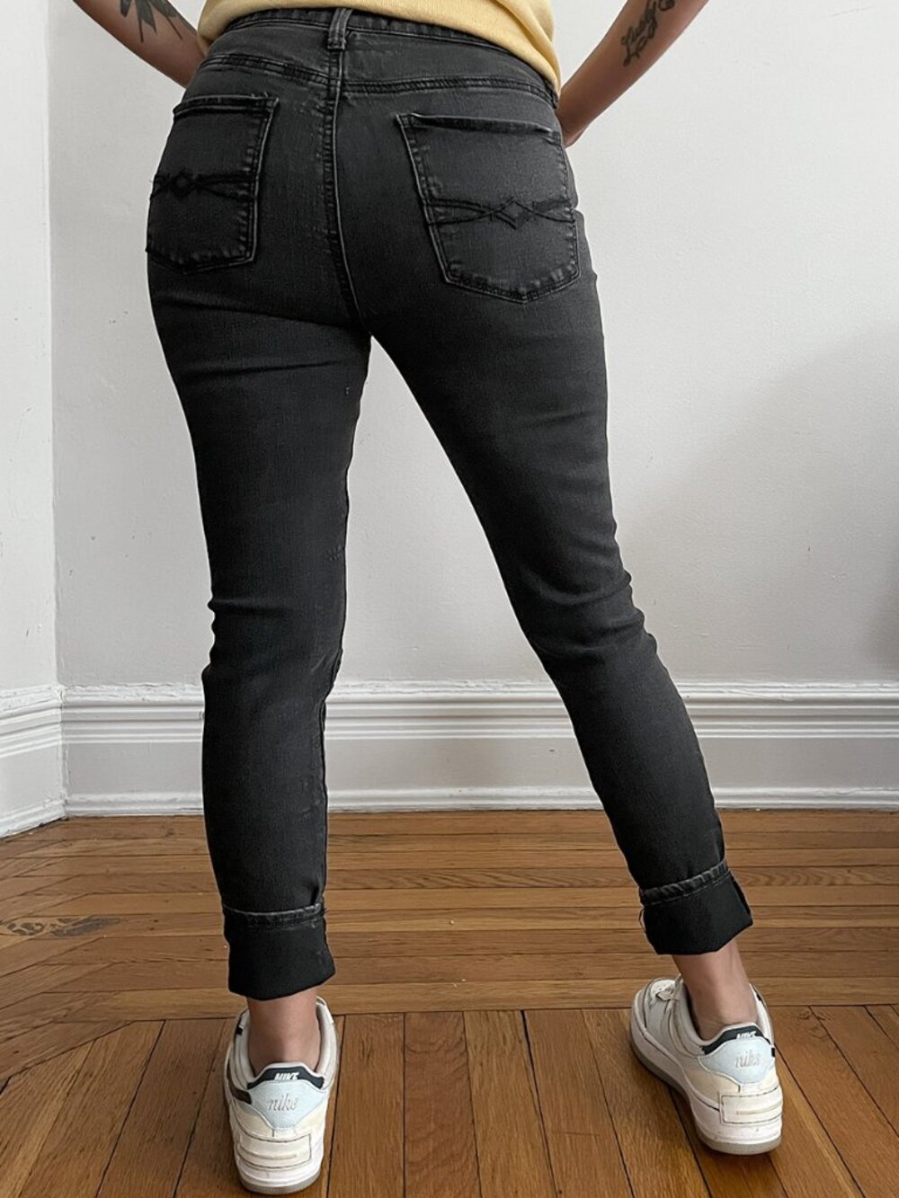 Mudd Washed Black High Stretch Leggings | Size 3  | Comfy Everyday Pants